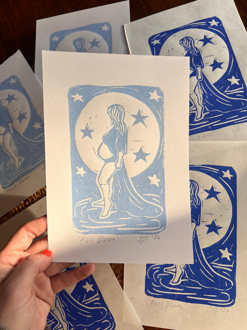 'Full Bloom' Pregnancy Print